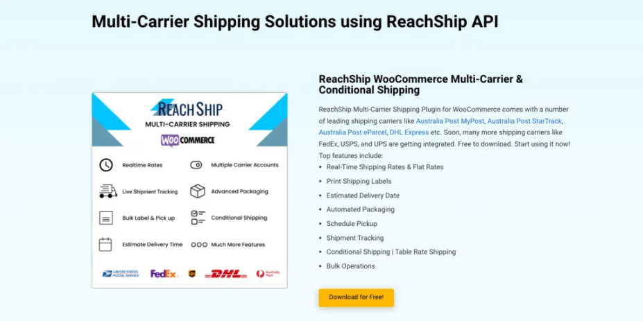 Multi-Carrier Shipping Plugin for WooCommerce 