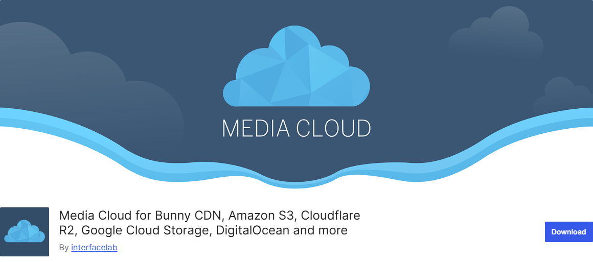 media cloud, an futuristic offloading media plugin, landing page