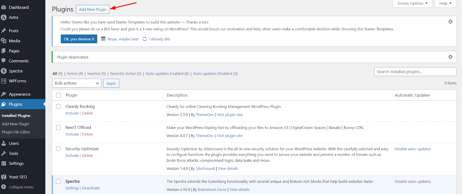 Add New plugin